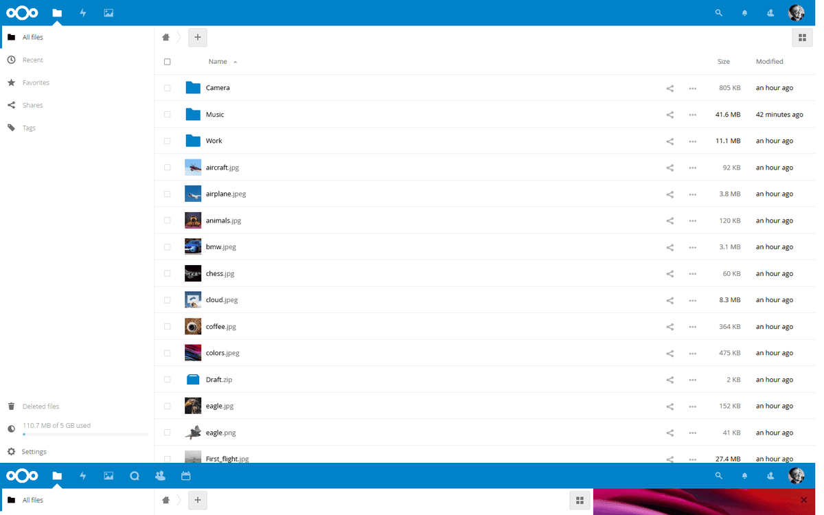 Nextcloud Fernzugriff desktop 1