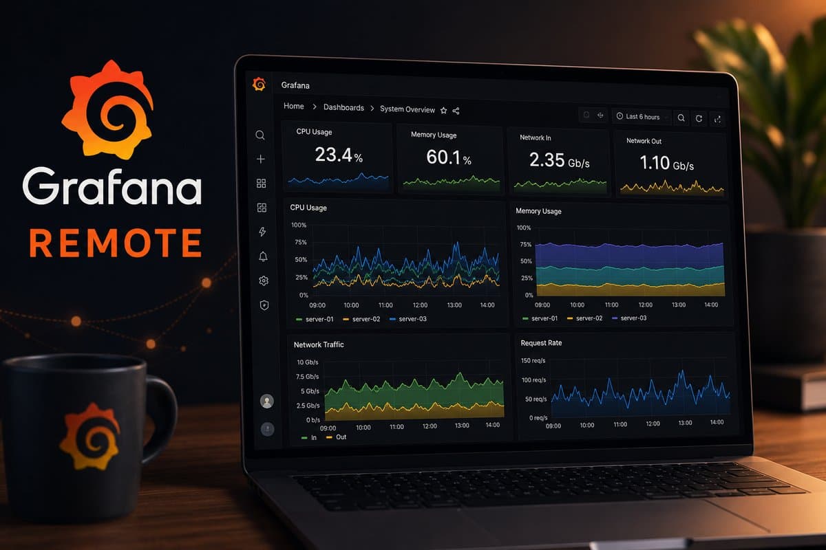 Grafana zdalny dostęp - monitoring smart home i serwerów z dowolnego miejsca