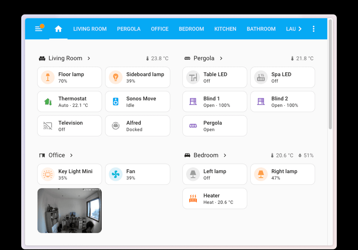 Zdalny dostęp do Home Assistant tablet 3