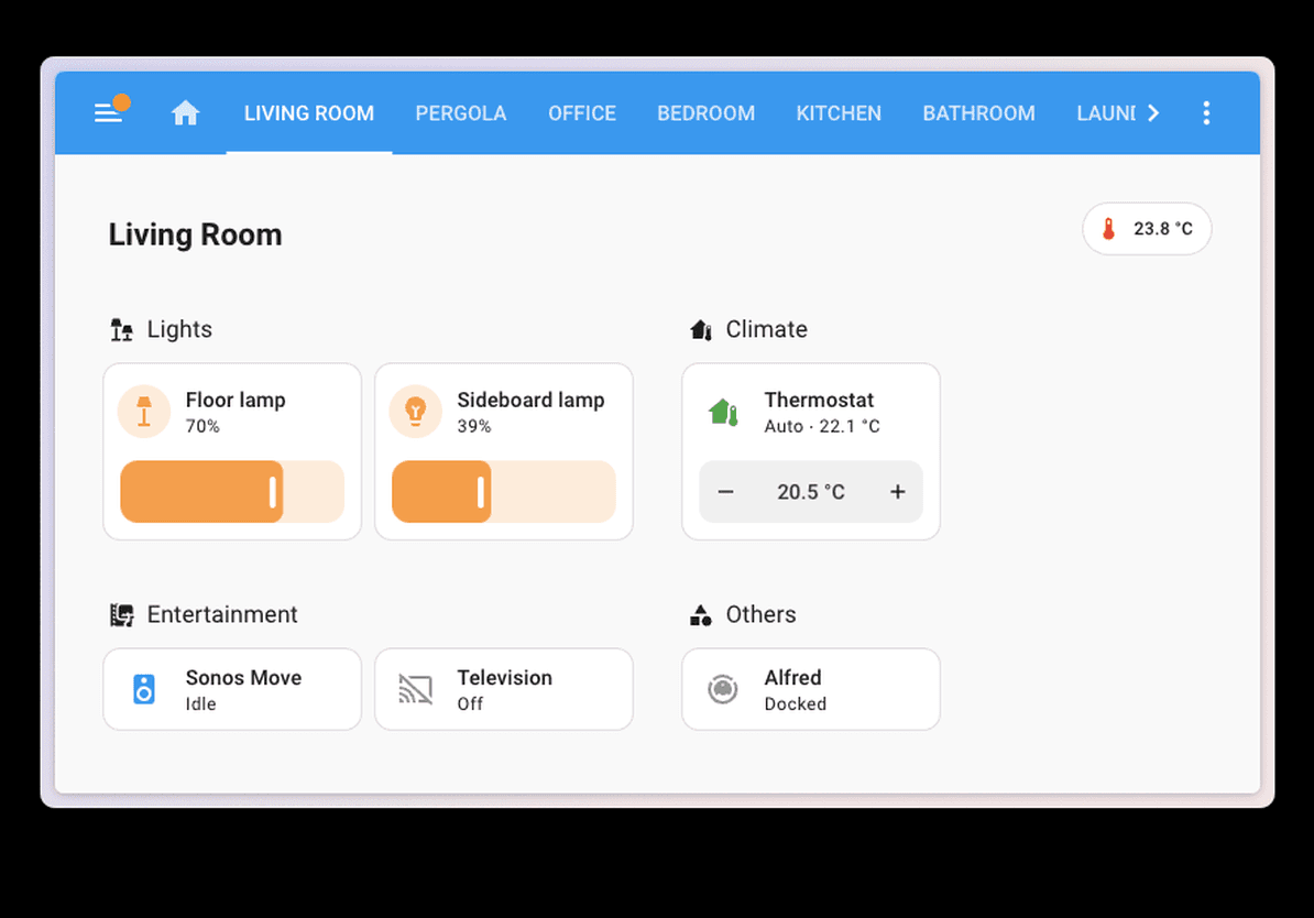 Zdalny dostęp do Home Assistant tablet 4